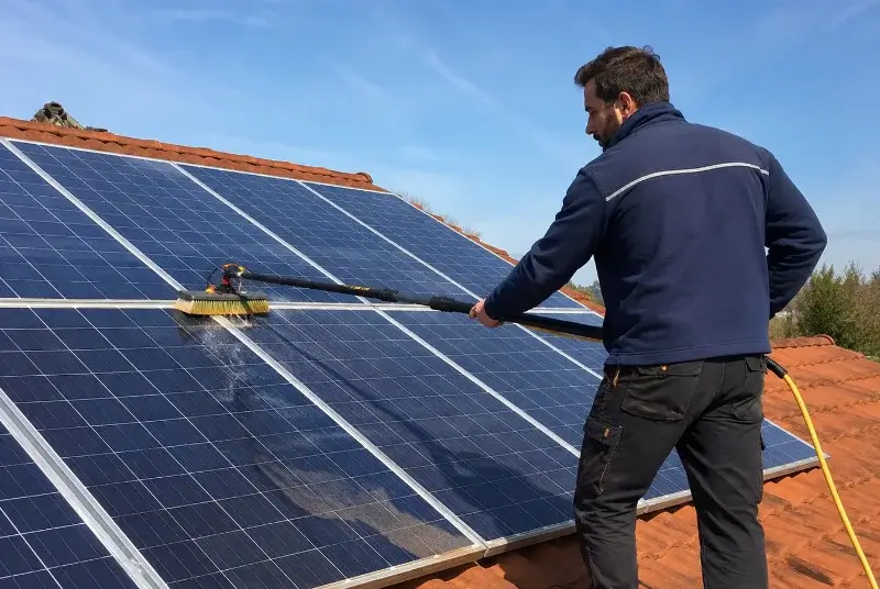 Nettoyage et entretien de panneaux solaires à Lasserre-Pradère